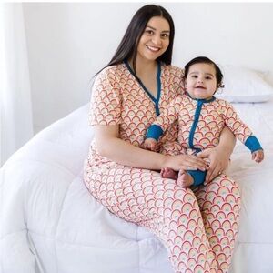 LITTLE SLEEPIES Primary Rainbows Womens Bamboo Viscose Pajama Pants SMALL